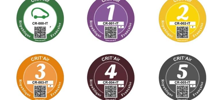 Crit’Air-Vignette 2026 in Frankreich Crit’Air-Vignette 2026 in Frankreich